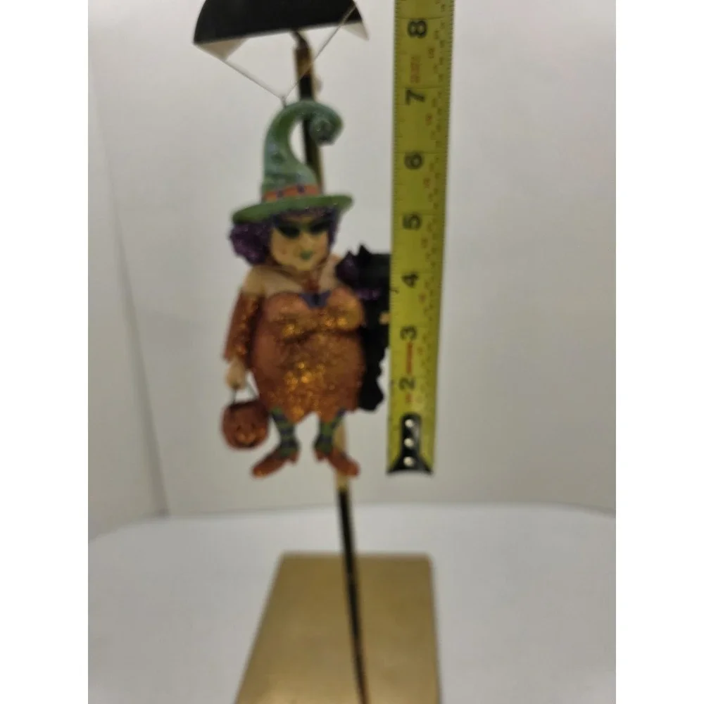 Studio 33 Halloween Witch Black CatPumpkin‎ Ornament Figurine Decor NWT